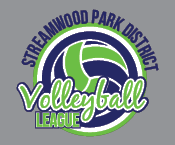 a logo for a volleyball league