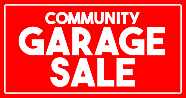 a red sign with white text