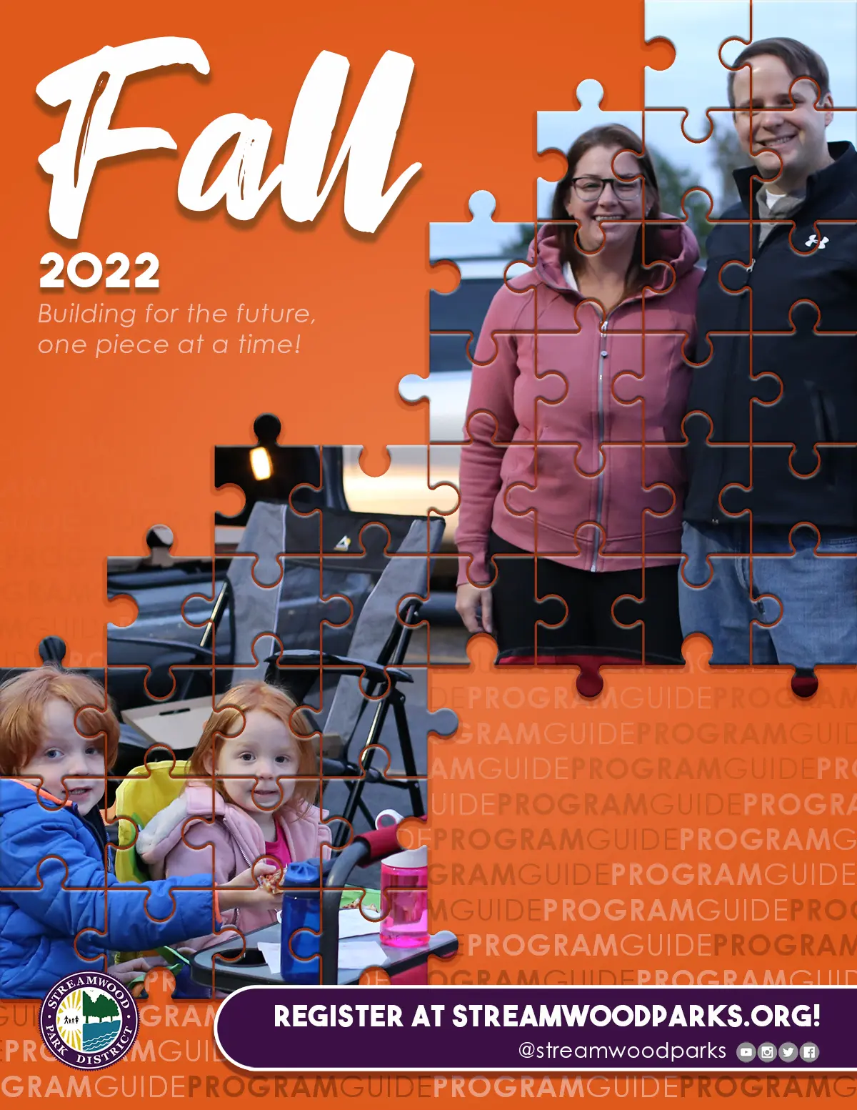 a puzzle of a family