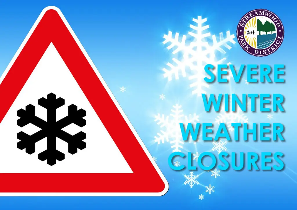 a sign with snowflakes on it