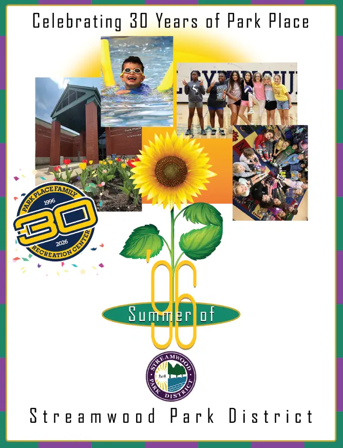 graphic collage with a sunflower in the middle