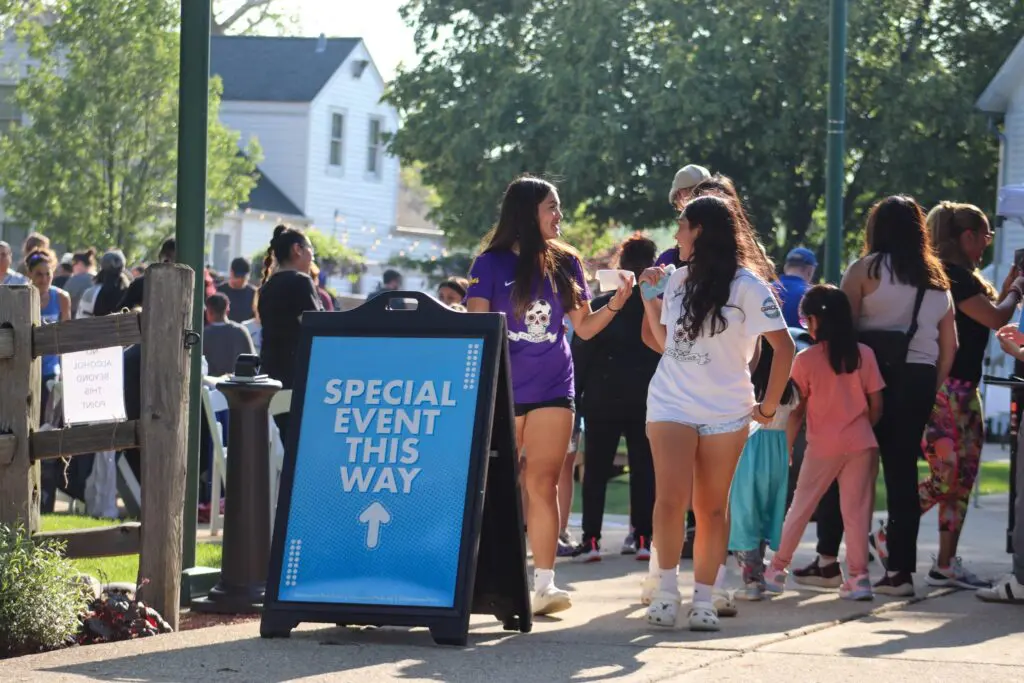 group of people at an event