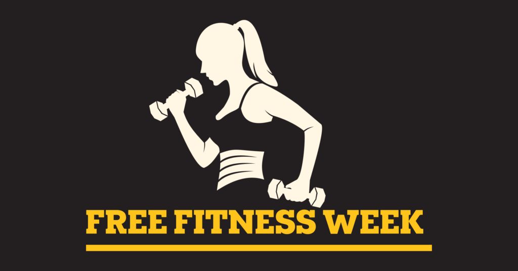 female silhouette lifting dumbells
