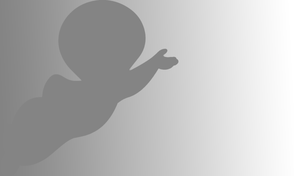ghost silhouette on a grey background