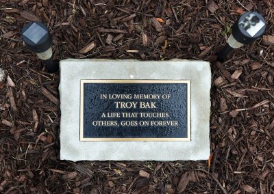 Memorial Plaque at Hoosier Grove Park