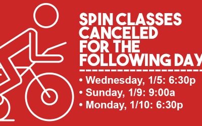 Spin® Classes Canceled