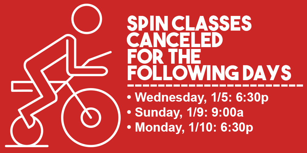 Spin® Classes Canceled