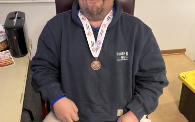 Parks Employee Wins Bronze at Special Olympics