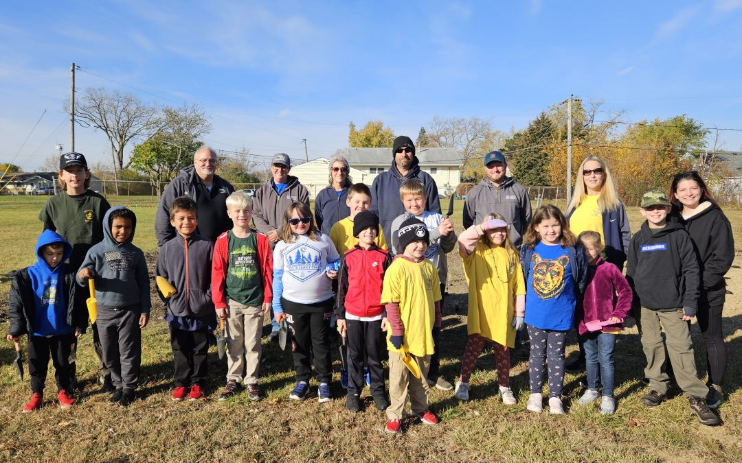 Scouts Help Plant New Vine Park Pollinator Garden