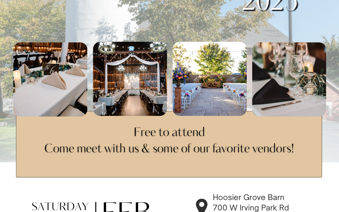 Hoosier Grove Barn Wedding Expo Feb. 8