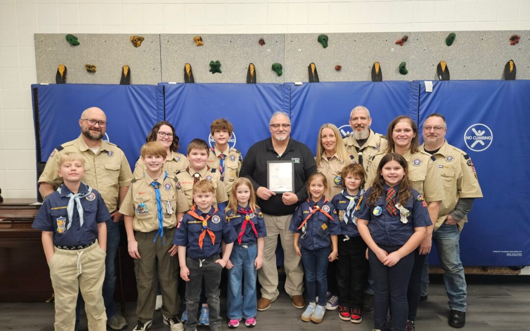 Cub Scouts Pack 15 Presents Charter to SPD